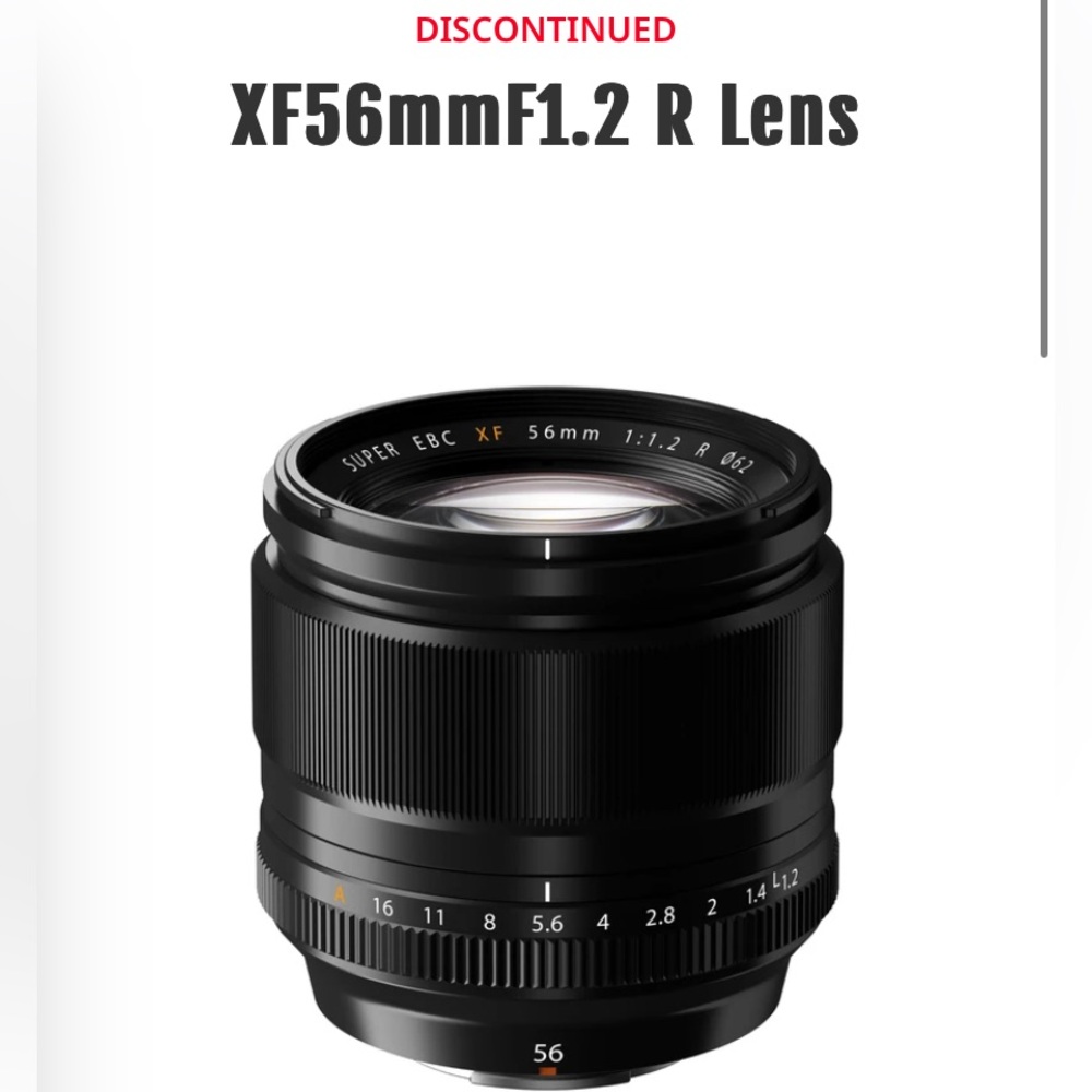 Fujifilm XF 56mm F1.2 R Lens - Black